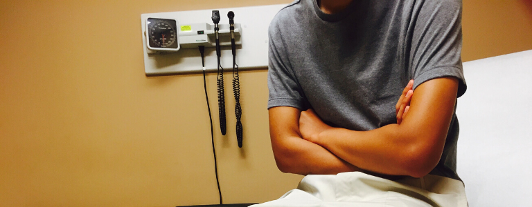 man in doctor's office personal injury fargo